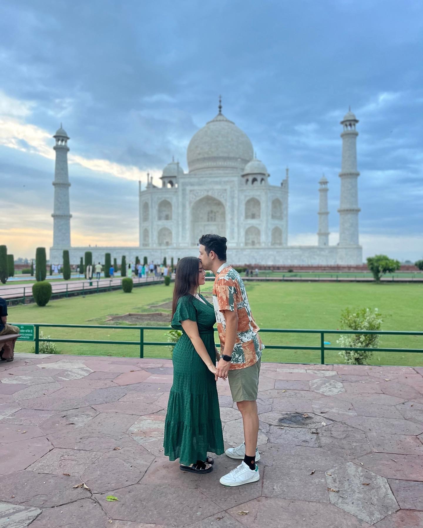 Joselyn en el Taj Mahal, India